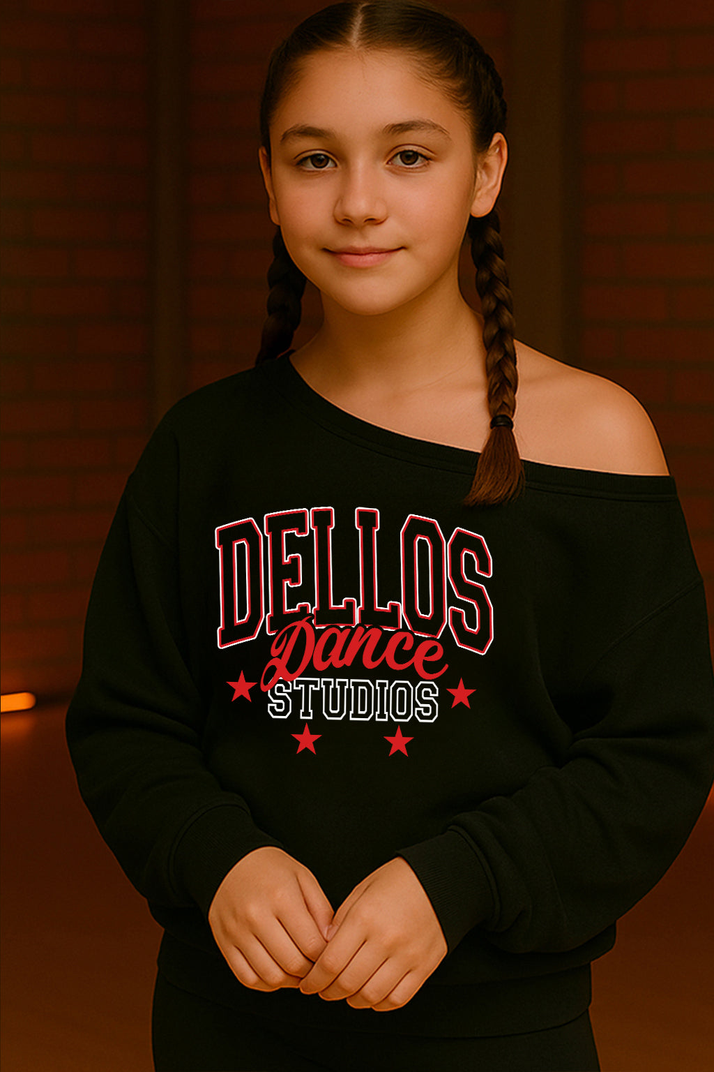 Collegiate | Off The Shoulder Sweatshirt